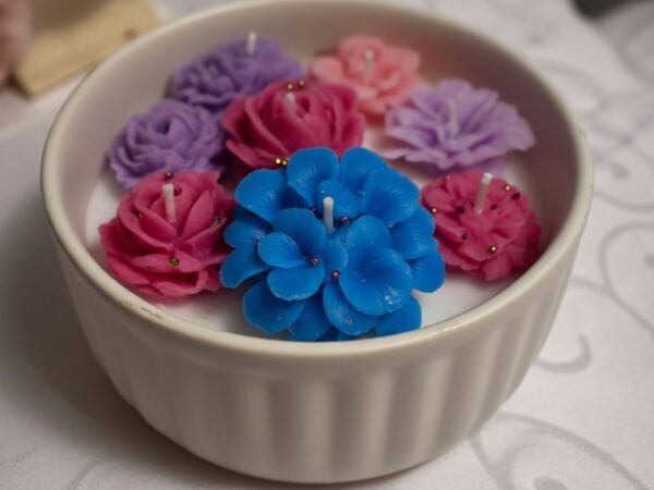Floral Floating Tea Light Candles